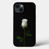 Black 4 Luxe iPhone 13, Pure White Rose Case-Mate iPhoneケース (裏面)