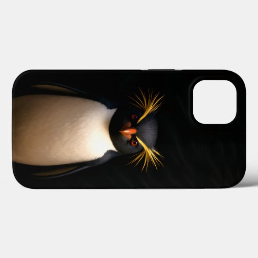 Black 4 Luxe iPhone 13, Rockhooper Penguin Case-Mate iPhoneケース (裏面 (横))