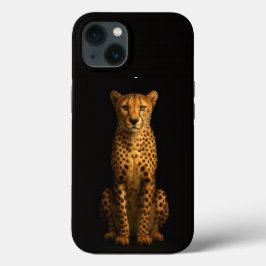 Black 4 Luxe iPhone 13, Sleek Cheetah 13ケース