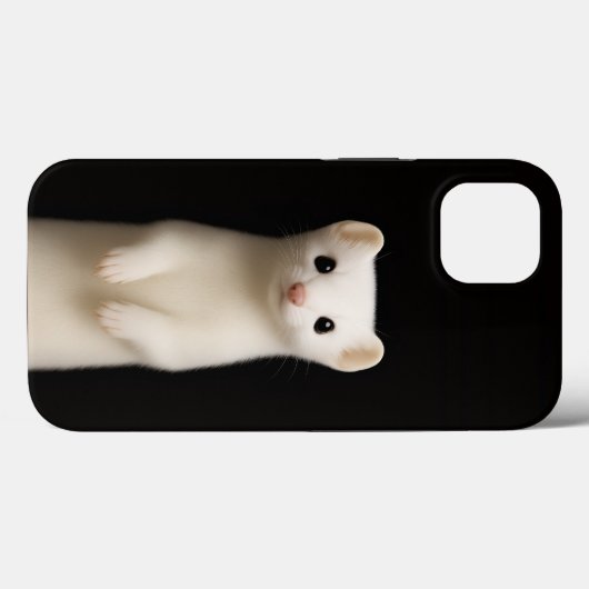 Black 4 Luxe iPhone 13, Stylish Ermine Case-Mate iPhoneケース (裏面 (横))