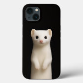 Black 4 Luxe iPhone 13, Stylish Ermine Case-Mate iPhoneケース (裏面)
