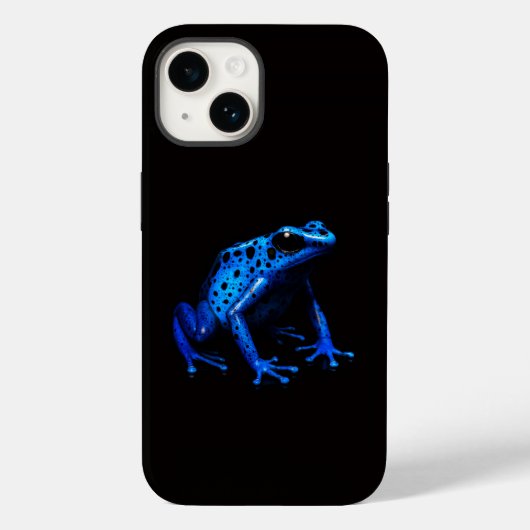 Black 4 Luxe iPhone 14 Case-Mate, Blue Frog Case-Mate iPhoneケース (裏面)