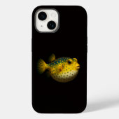 Black 4 Luxe iPhone 14 Case-Mate, Putterfish Case-Mate iPhoneケース (裏面)