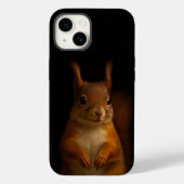 Black 4 Luxe iPhone 14 Case-Mate, Red Squirrel Case-Mate iPhoneケース (裏面)
