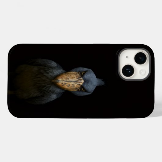 Black 4 Luxe iPhone 14 Case-Mate, Shoebill Bird Case-Mate iPhoneケース (裏面 (横))