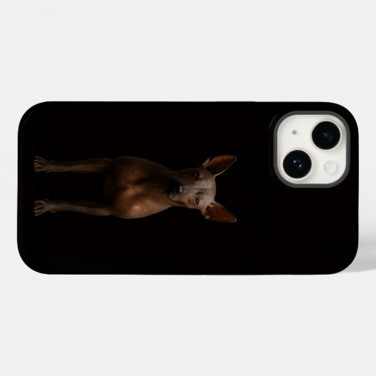 Black 4 Luxe iPhone 14 Mate, Argentina Pila Dog Case-Mate iPhoneケース (裏面 (横))