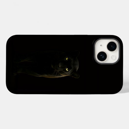 Black 4 Luxe iPhone 14 Mate, Black Panther Case-Mate iPhoneケース (裏面 (横))