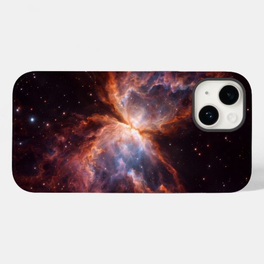 Black 4 Luxe iPhone 14 Mate, Butterfly Nebula Case-Mate iPhoneケース (裏面 (横))