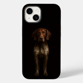 Black 4 Luxe iPhone 14 Mate, German Pointer Dog Case-Mate iPhone 14ケース