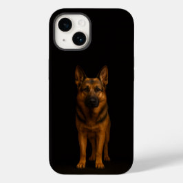 Black 4 Luxe iPhone 14 Mate, German Shepherd Case-Mate iPhone 14ケース