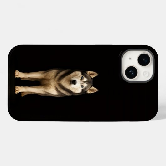Black 4 Luxe iPhone 14 Mate, Icy Elite Husky Case-Mate iPhoneケース (裏面 (横))