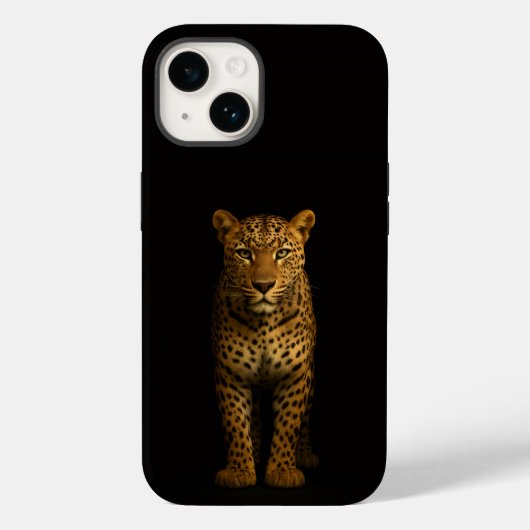 Black 4 Luxe iPhone 14 Mate, Majestic Leopard Case-Mate iPhoneケース (裏面)