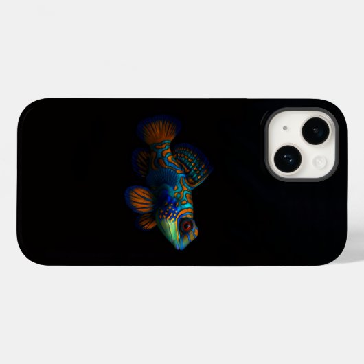 Black 4 Luxe iPhone 14 Mate, Mandarin Dragonet Case-Mate iPhoneケース (裏面 (横))