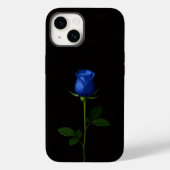 Black 4 Luxe iPhone 14 Mate, Midnight Blue Rose Case-Mate iPhoneケース (裏面)
