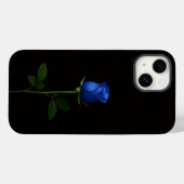 Black 4 Luxe iPhone 14 Mate, Midnight Blue Rose Case-Mate iPhoneケース (裏面 (横))