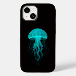 Black 4 Luxe iPhone 14 Mate, Neon Green Jellyfish Case-Mate iPhone 14ケース