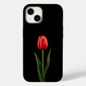 Black 4 Luxe iPhone 14 Mate, Ruby Red Tulip Case-Mate iPhoneケース (裏面)