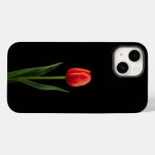 Black 4 Luxe iPhone 14 Mate, Ruby Red Tulip Case-Mate iPhoneケース (裏面 (横))