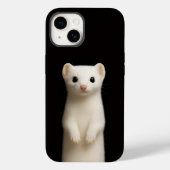 Black 4 Luxe iPhone 14 Mate, Stylish Ermine Case-Mate iPhoneケース (裏面)