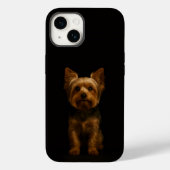 Black 4 Luxe iPhone 14 Mate, Yorkshire Terrier Case-Mate iPhoneケース (裏面)