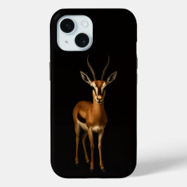 Black 4 Luxe iPhone 15 Case, Elegant Gazella iPhone 15ケース