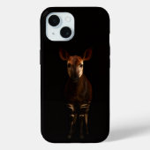 Black 4 Luxe iPhone 15 Case, Forest Okapi Case-Mate iPhoneケース (裏面)