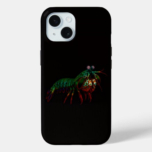 Black 4 Luxe iPhone 15 Case, Mantis Shrimp Case-Mate iPhoneケース (裏面)