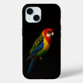 Black 4 Luxe iPhone 15 Case-Mate, Eastern Rosella Case-Mate iPhoneケース (裏面)