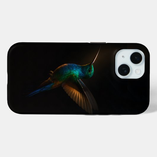 Black 4 Luxe iPhone 15 Case-Mate, Flying Bird Case-Mate iPhoneケース (裏面 (横))