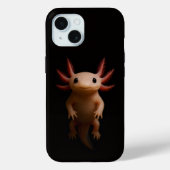 Black 4 Luxe iPhone 15 Case-Mate, Mexican Axolotl Case-Mate iPhoneケース (裏面)