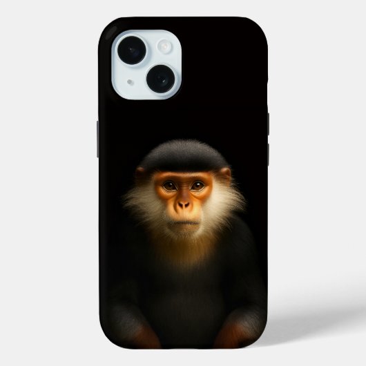 Black 4 Luxe iPhone 15 Case-Mate, Red Douc Langur Case-Mate iPhoneケース (裏面)