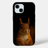 Black 4 Luxe iPhone 15 Case-Mate, Red Squirrel Case-Mate iPhoneケース (裏面)