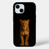 Black 4 Luxe iPhone 15 Case, Noble Lioness Case-Mate iPhoneケース (裏面)