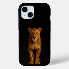 Black 4 Luxe iPhone 15 Case, Noble Lioness iPhone 15ケース