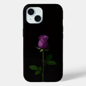 Black 4 Luxe iPhone 15 Case, Royal Violet Rose Case-Mate iPhoneケース (裏面)