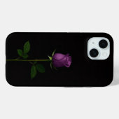 Black 4 Luxe iPhone 15 Case, Royal Violet Rose Case-Mate iPhoneケース (裏面 (横))
