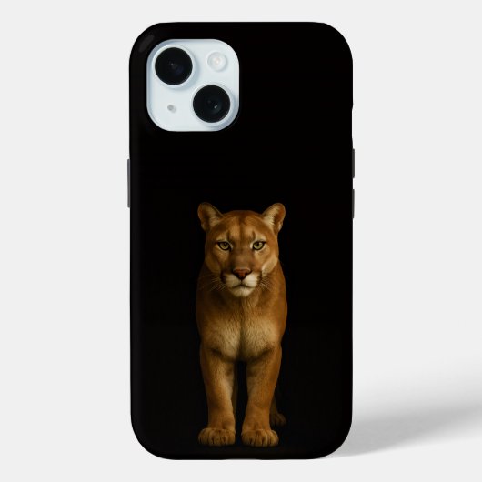 Black 4 Luxe iPhone 15 Case, Silent Prime Puma Case-Mate iPhoneケース (裏面)
