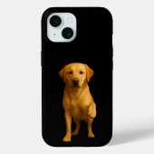 Black 4 Luxe iPhone 15 Case, Tender Labrador Case-Mate iPhoneケース (裏面)