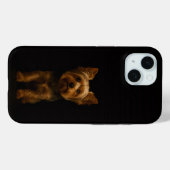 Black 4 Luxe iPhone 15 Case, Yorkshire Terrier Case-Mate iPhoneケース (裏面 (横))