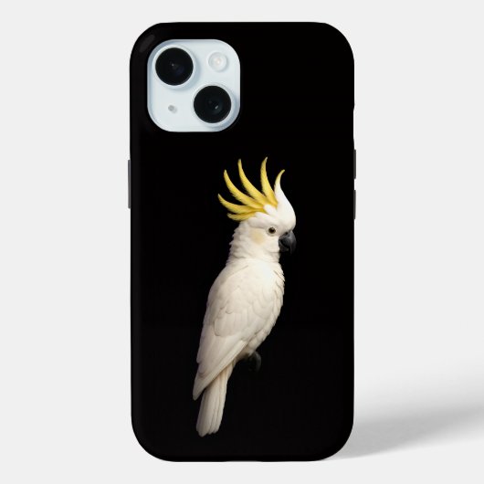 Black 4 Luxe iPhone 15 Mate, Crested Cockatoo Case-Mate iPhoneケース (裏面)