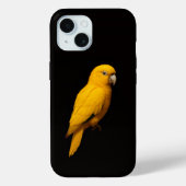 Black 4 Luxe iPhone 15 Mate, Golden Parakeet Case-Mate iPhoneケース (裏面)