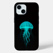 Black 4 Luxe iPhone 15 Mate, Green Jellyfish Case-Mate iPhoneケース (裏面)