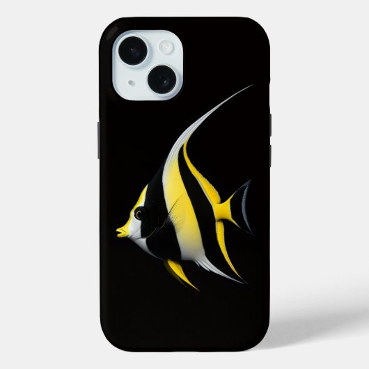 Black 4 Luxe iPhone 15 Mate, Moorish Idol Case-Mate iPhoneケース (裏面)