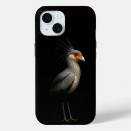 Black 4 Luxe iPhone 15 Mate, Secretarybird iPhone 15ケース
