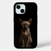 Black 4 Luxe iPhone 15 Mate, Sphynx Cat Case-Mate iPhoneケース (裏面)