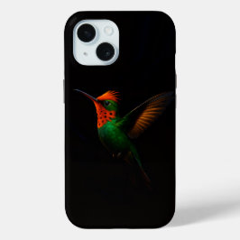 Black 4 Luxe iPhone 15 Mate, Tufted Coquette Bird iPhone 15ケース