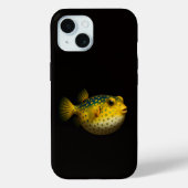 Black 4 Luxe iPhone 15 Mate, Yellow Putterfish Case-Mate iPhoneケース (裏面)