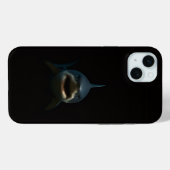 Black 4 Luxe iPhone 15 Plus, Great White Shark Case-Mate iPhoneケース (裏面 (横))