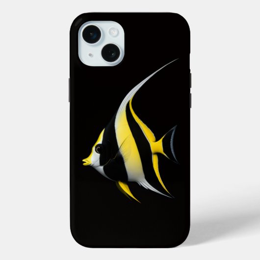Black 4 Luxe iPhone 15 Plus, Moorish Idol Case-Mate iPhoneケース (裏面)