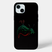 Black 4 Luxe iPhone 15 Plus, Neon Sea Slug Case-Mate iPhoneケース (裏面)